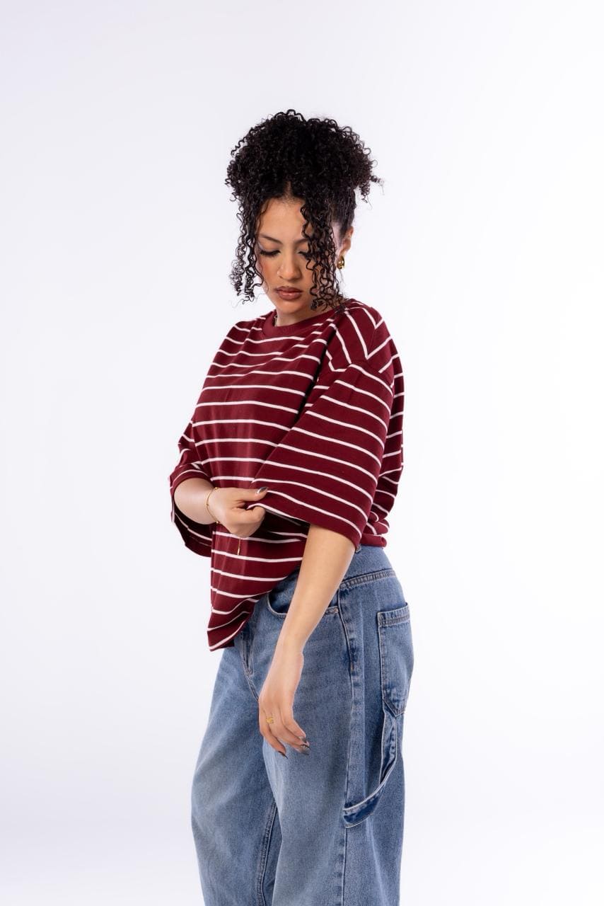 Striped Oversized Tee