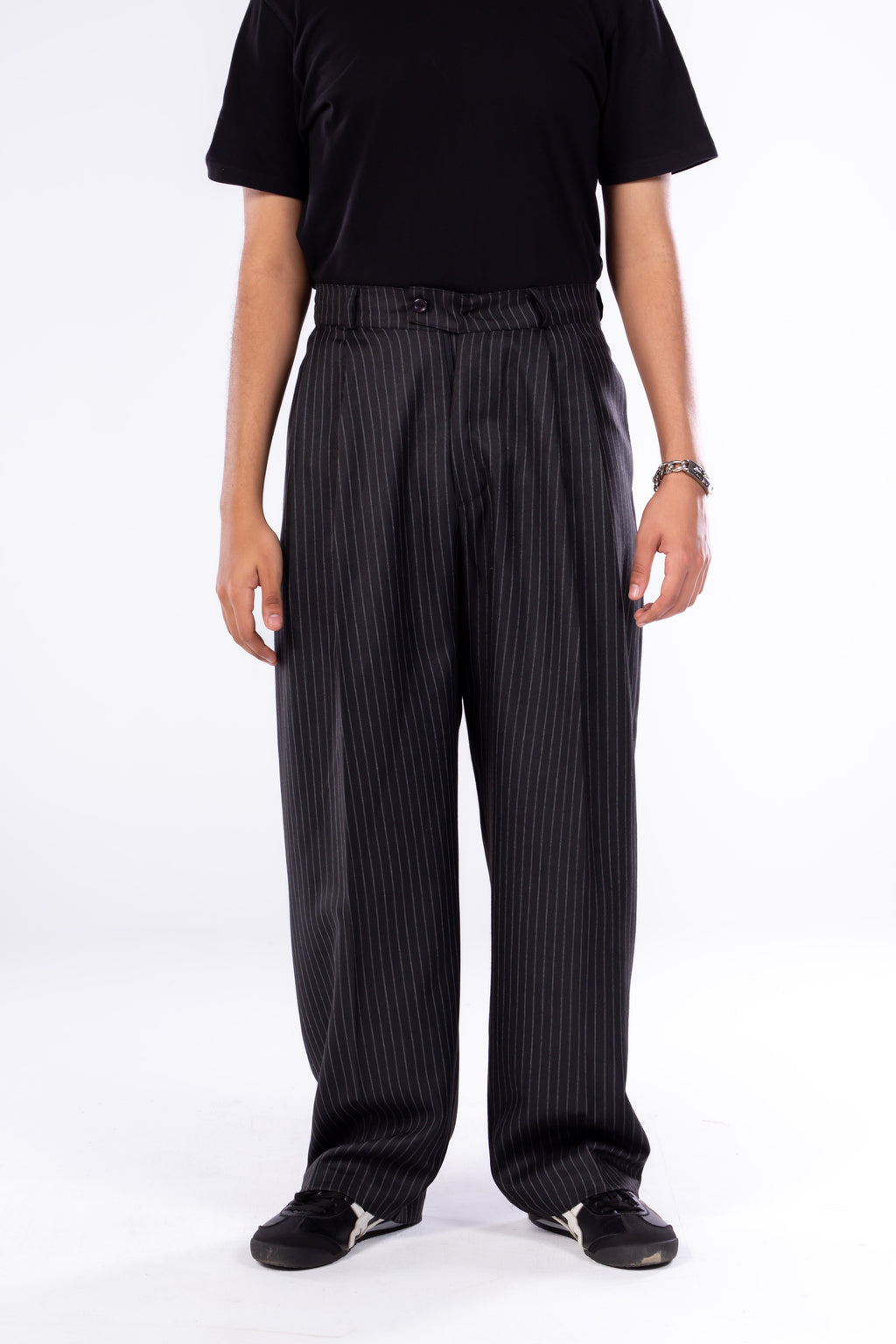 Relaxed Pinstripe Pants