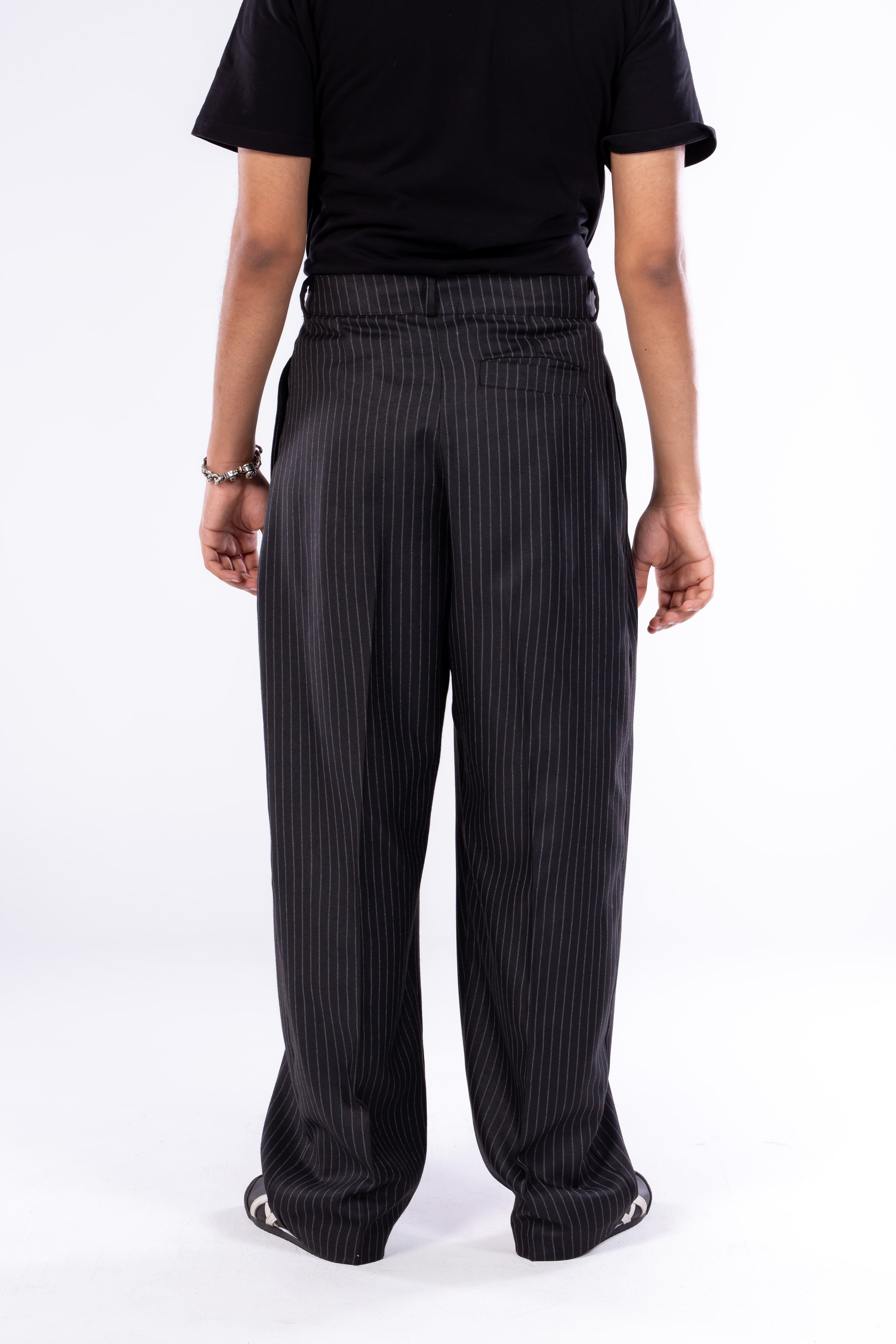 Relaxed Pinstripe Pants
