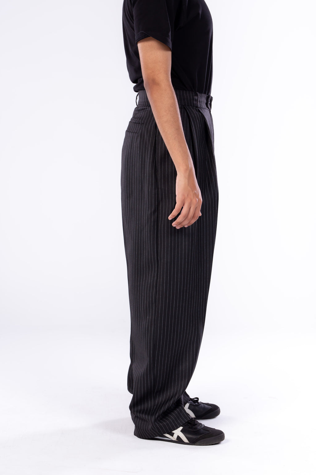Relaxed Pinstripe Pants