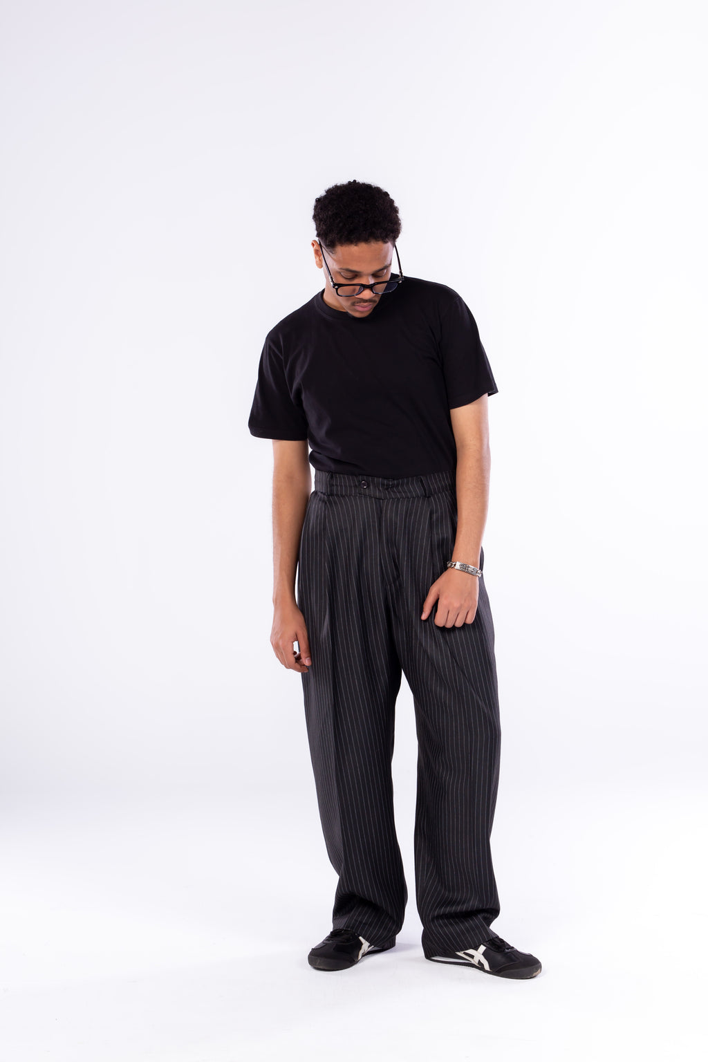 Relaxed Pinstripe Pants