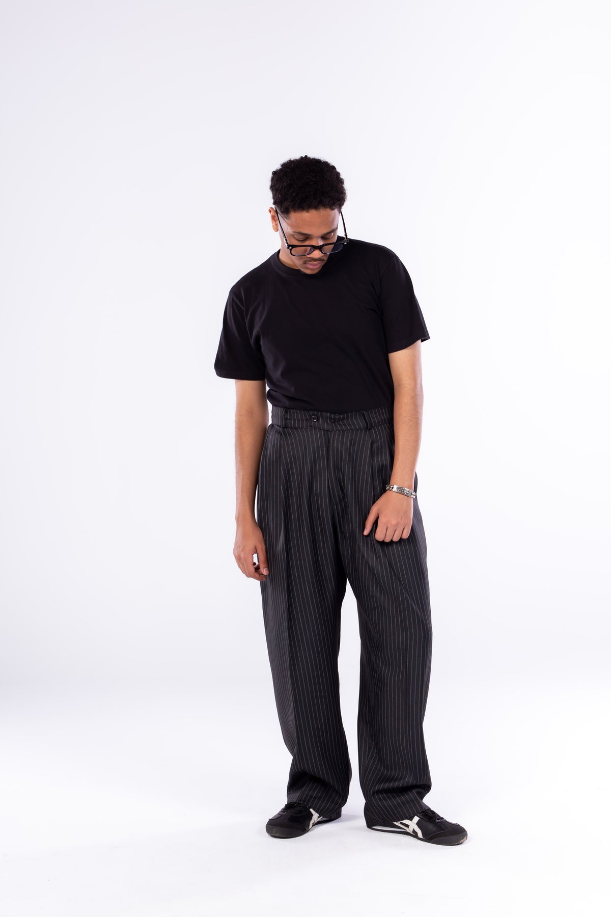 Relaxed Pinstripe Pants