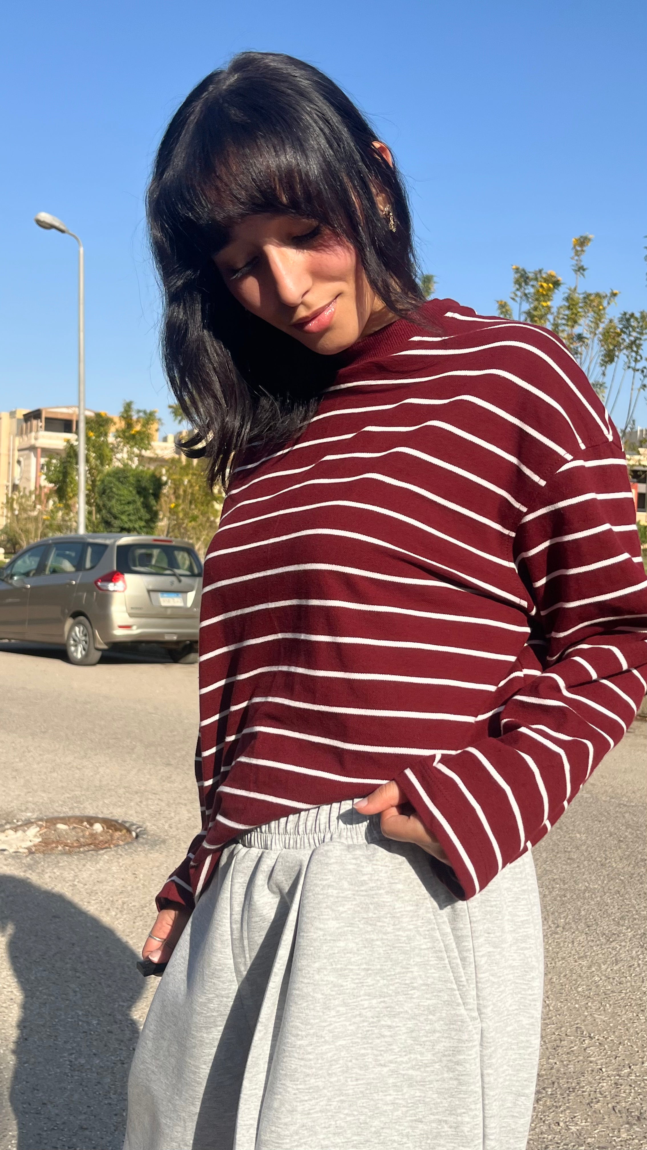 Essential Striped Long Sleeve T-Shirt – Relaxed Fit