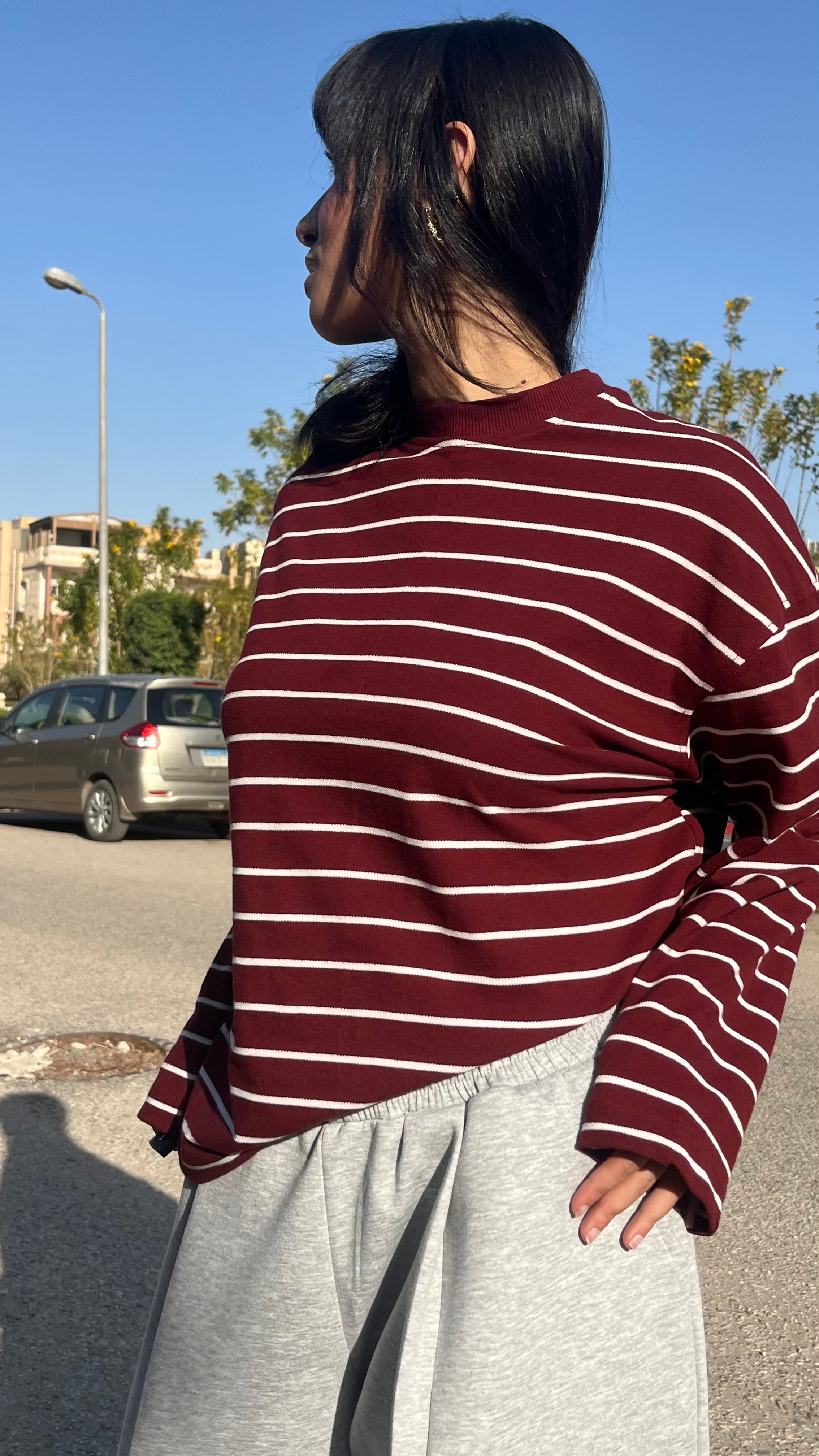 Essential Striped Long Sleeve T-Shirt – Relaxed Fit