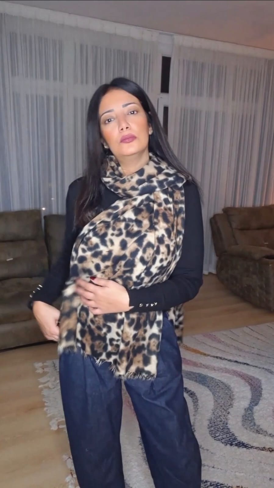 ANIMAL PRINT SCARF